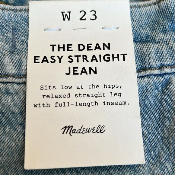 NWT Madewell Jeans The Dean Easy Straight Jean 23 - Picture 5 of 14